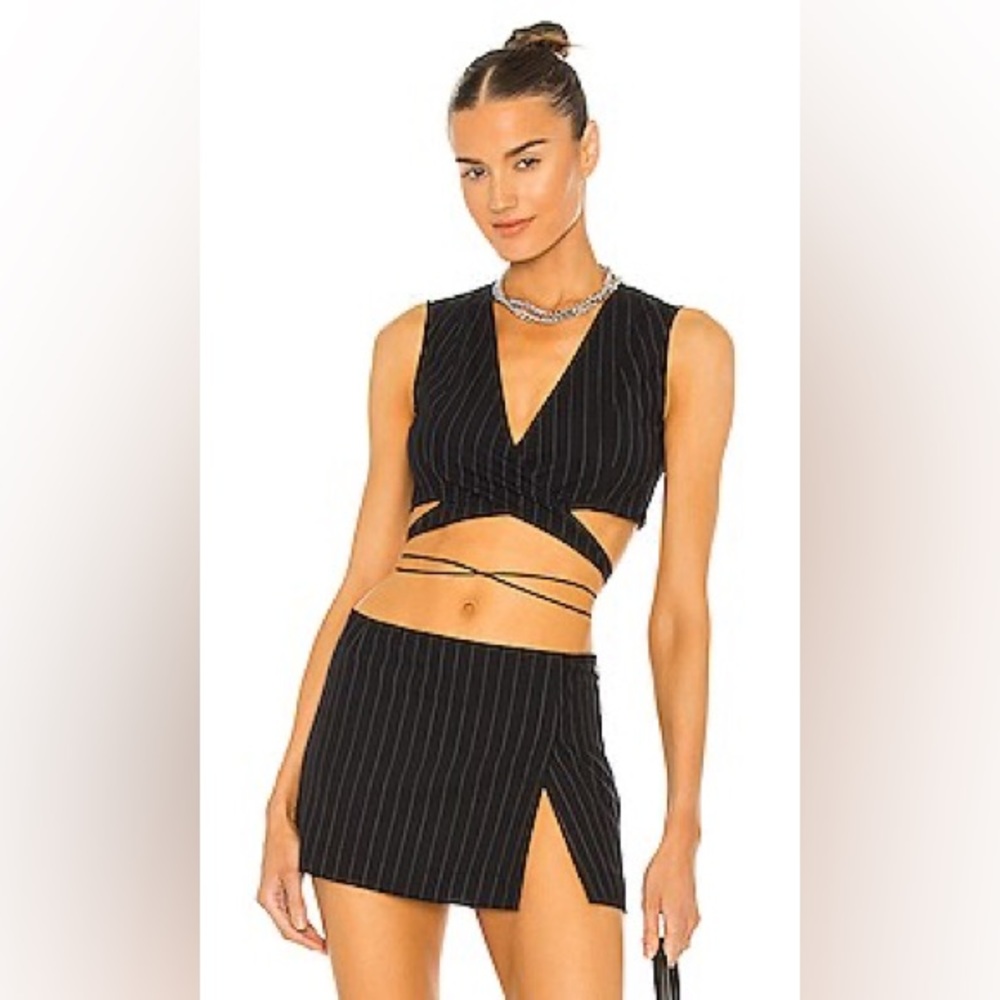 Miaou x Revolve Rowan Pinstripe Full Set (XS)